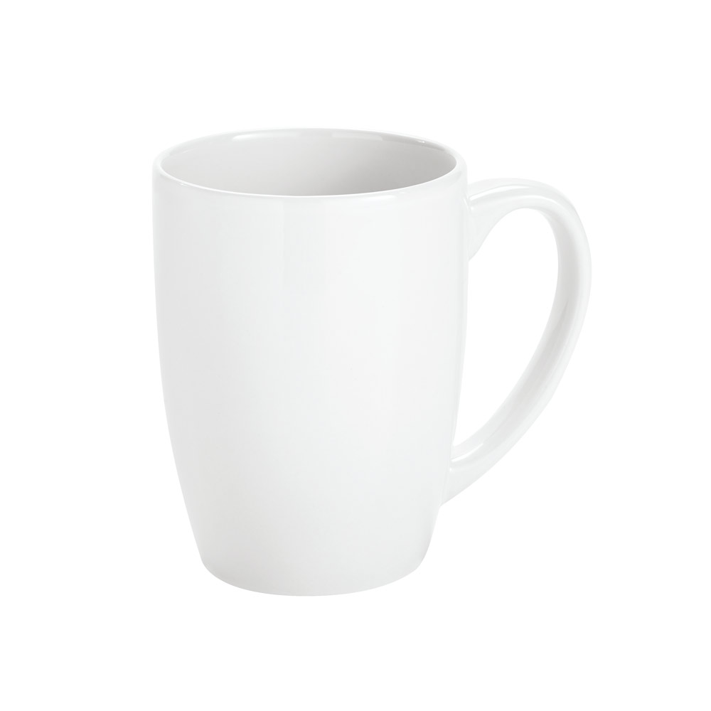 Caneca de cerâmica branca design em voga 350ml Crescent Plus Economy