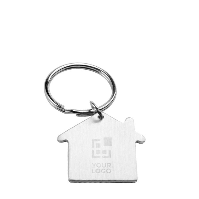 Porta-chaves personalizado barato metálico em forma de casa Aluhome