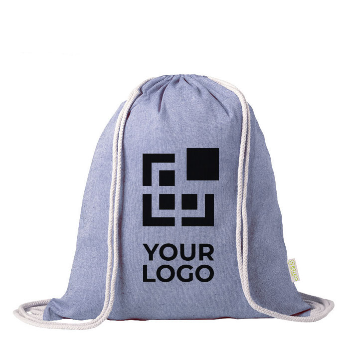 Mochilas de cordão de algodão reciclado 120 g/m² Recycled Cotton