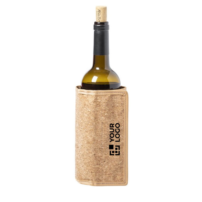 Manga refrigeradora de garrafa de cortiça com fecho ajustável Cork