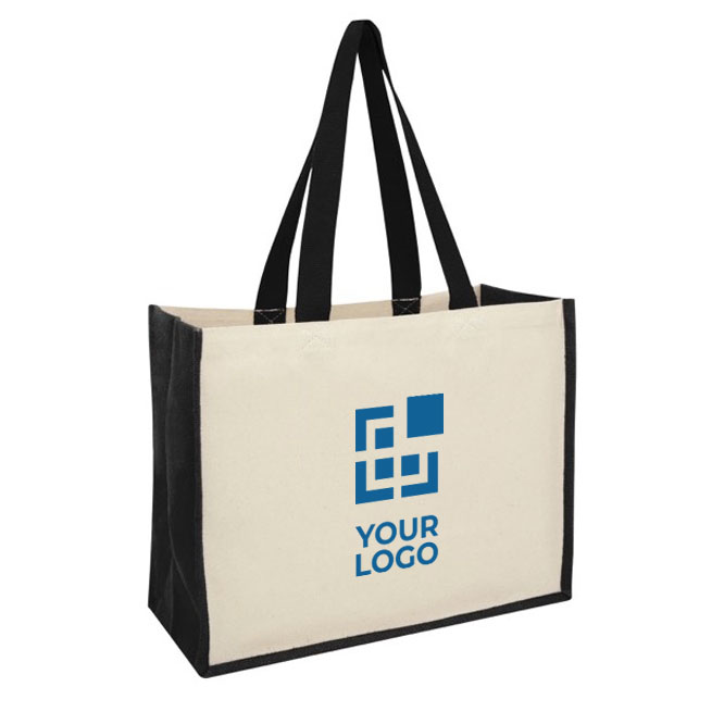Sacos publicitários de juta e lona com interior laminado Jute Beach