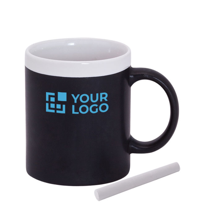 Caneca personalizada de cerâmica quadro com giz 350ml Chalk