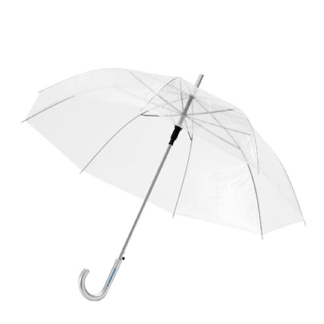 Guarda-chuvas transparentes com logo no cabo ø98 Blanc