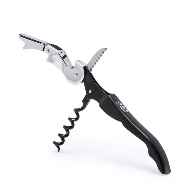 Saca-rolhas e abridor de garrafas publicitário para empresas