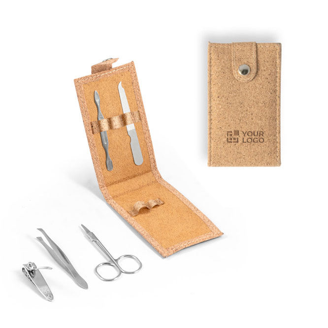 Kit de manicure 6 ferramentas em caixa de cortiça Corkstyle