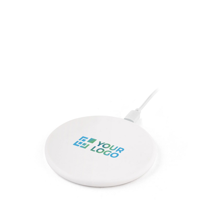 Carregadores sem fio promocionais redondos ultra finos Slim