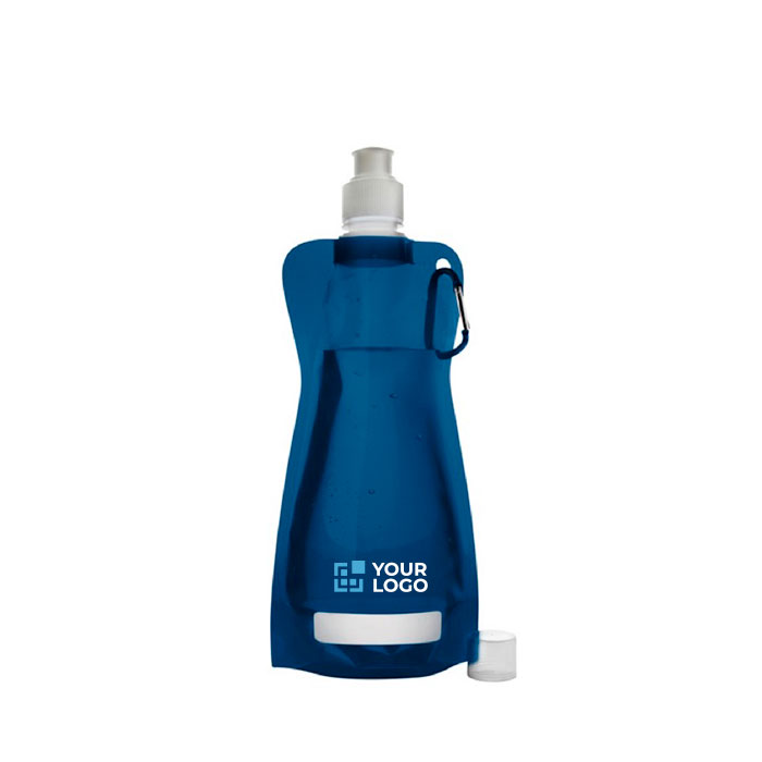 Garrafas de água publicitárias dobráveis baratas 420ml Rebel