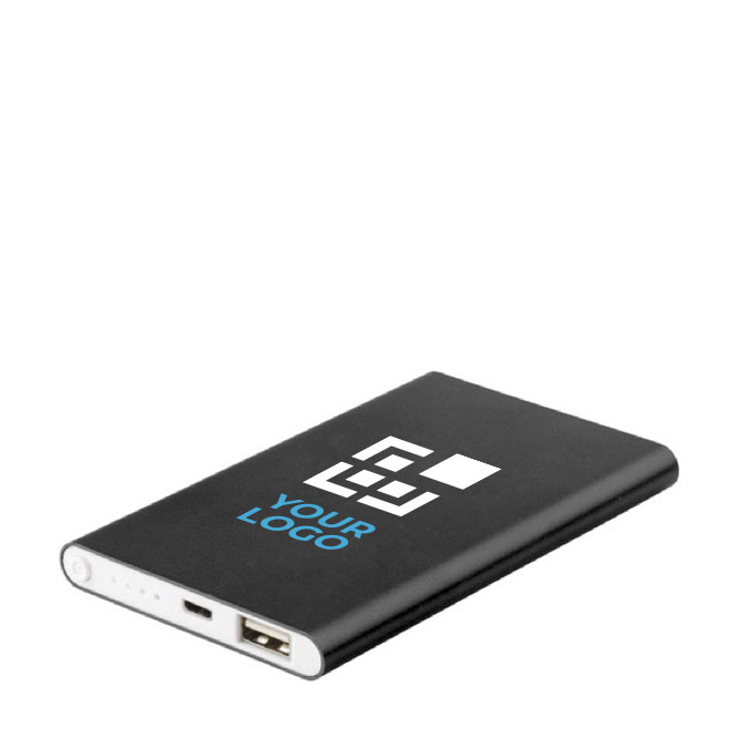 Bateria externa personalizada em alumínio de 4.000 mAh
