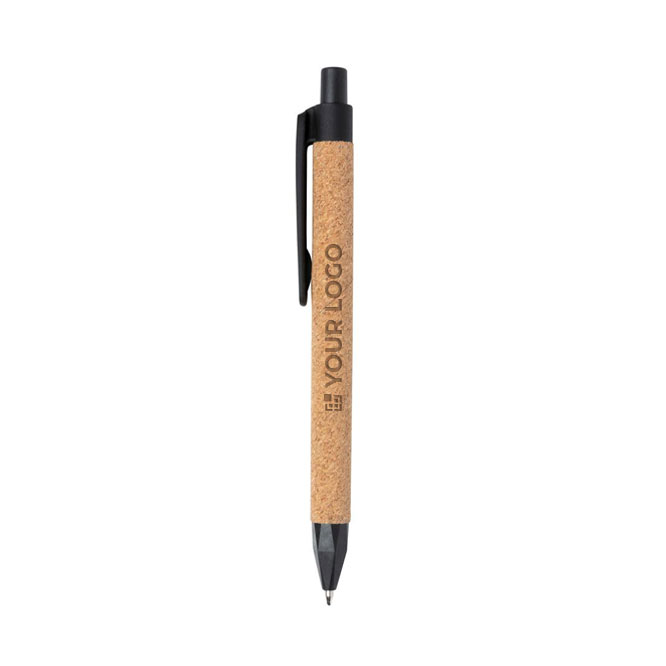 Caneta sustentável de longa duração com tinta azul Straw Fibre