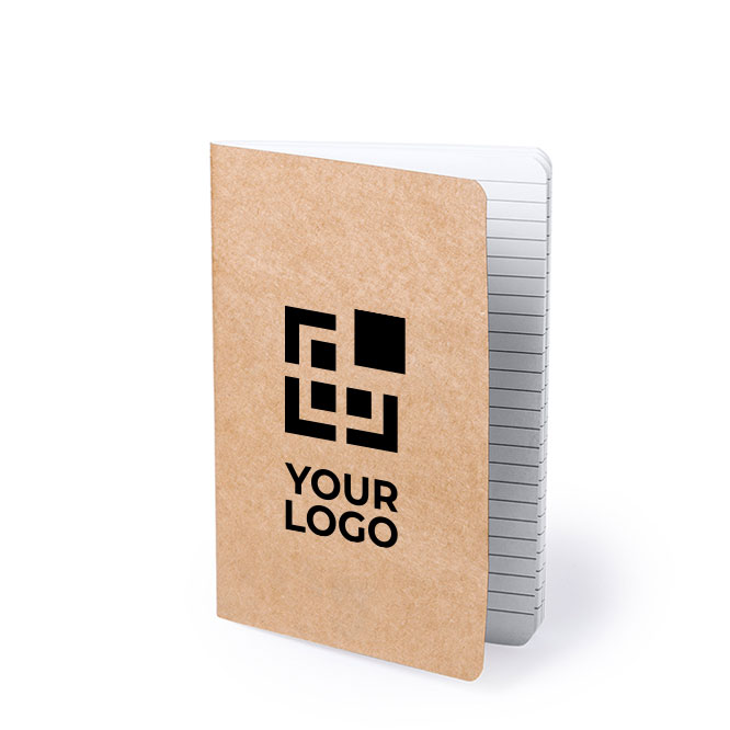 Cadernos ecológicos personalizados com bolso, folhas A5 pautadas Journal