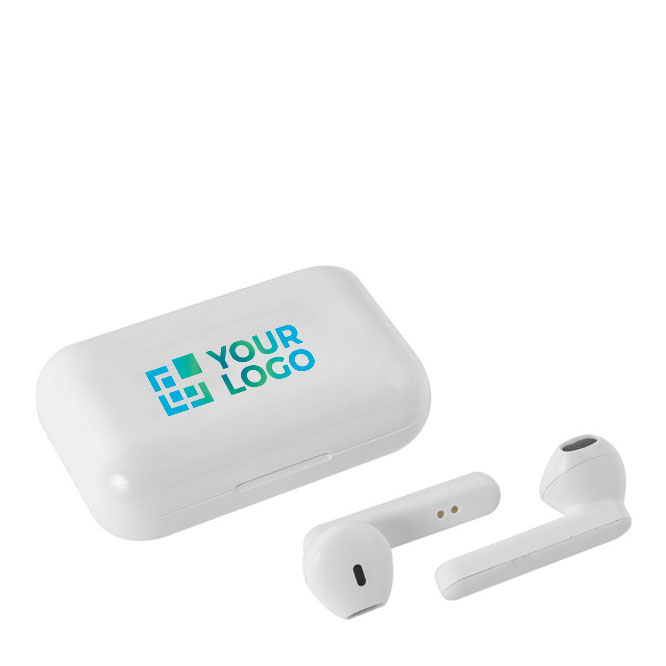Auscultadores Bluetooth 5.0 com logotipo simples na caixa