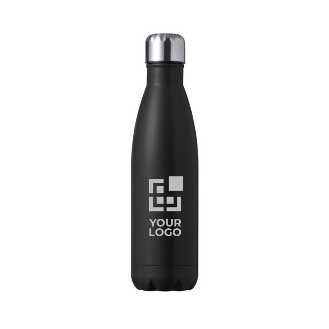 Garrafa de aço inoxidável com tampa de rosca em aço, 550 ml