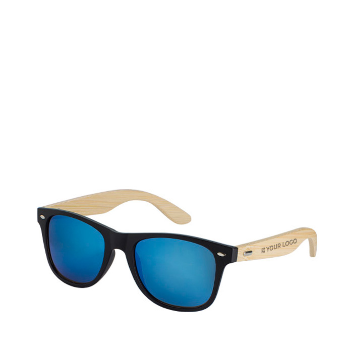 Óculos de sol serigrafados com hastes de bambu BeachWood
