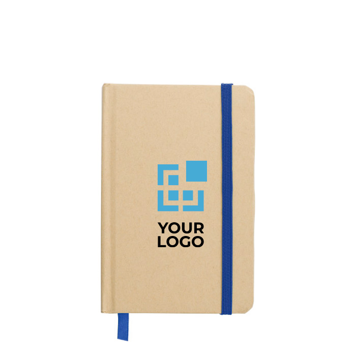 Caderno kraft, capa cartão reciclado folhas A6 pautadas