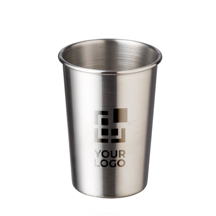 Copo de aço inoxidável de 350ml gravado com o logotipo Picnic