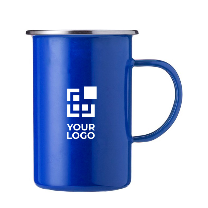 Caneca de metal esmaltada de design vintage e 550ml Big Metal