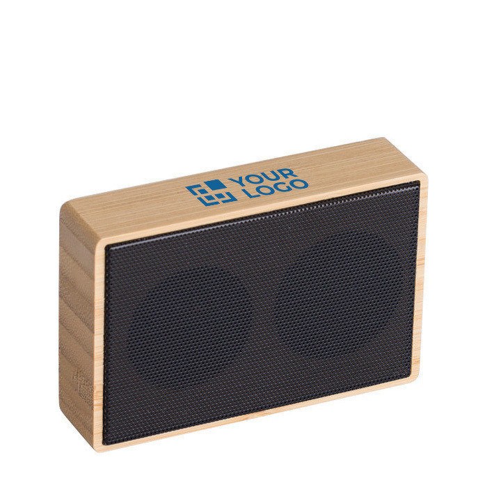 Altifalantes sem fios 5.0 de bambu carregado com energia solar Bamboo