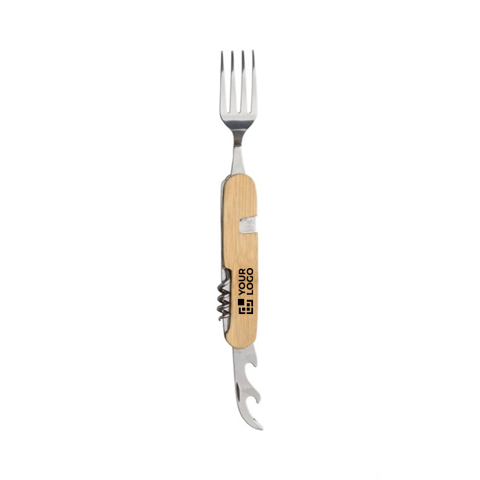 Conjunto de talheres de metal dobrável com 5 funções Camping