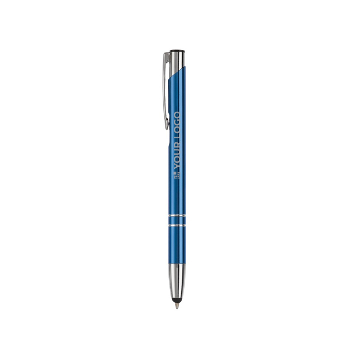 Canetas baratas de alumínio gravadas, tácteis tinta azul Arrowtouch