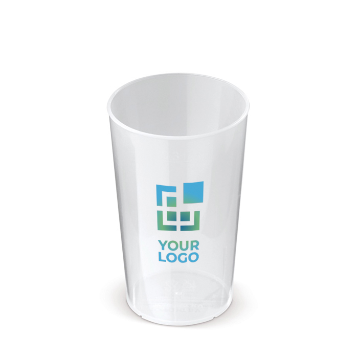 Copo ecológico reutilizável empilhável e 100% reciclável 270ml