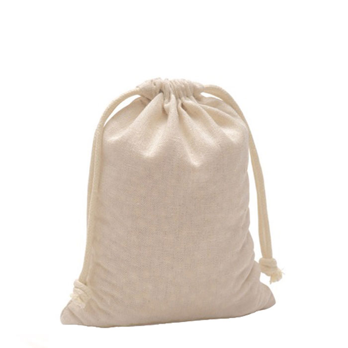 Saco de presente de algodão com certificação OEKO-TEX 10x14 cm