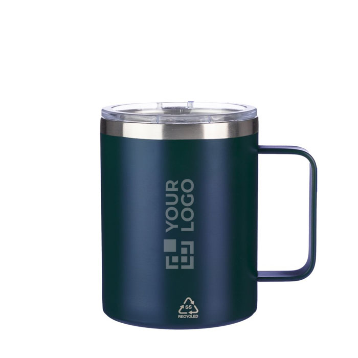 Copo antifugas de aço inoxidável reciclado com tampa 300ml