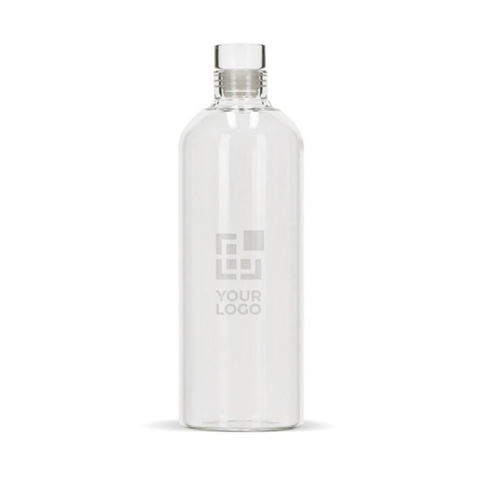 Garrafa de vidro borossilicato antifugas grande de 1L Glass Fridge