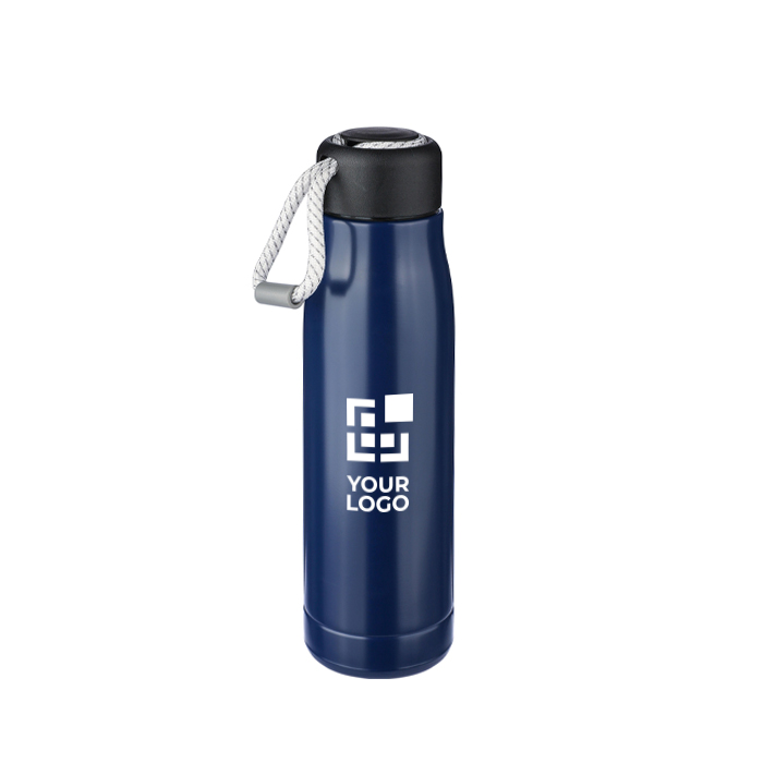 Garrafa antifugas de aço inoxidável com pega de cordão 500 ml