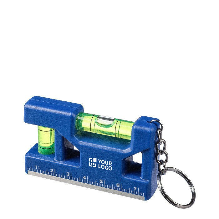Porta-chaves com duplo nível de bolha, régua de 7 cm e base magnética
