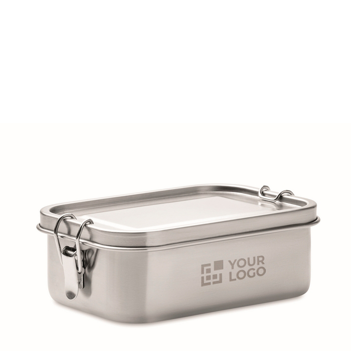 Lancheira de aço inoxidável reciclado com fecho lateral 750ml