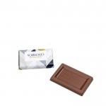Minichocolates de chocolate de leite individuais 10g cor chocolate com leite terceira vista