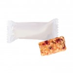 Barra cereais muesli mini c. arandos, embalagem reciclável cor branco