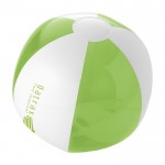 Bola de praia a duas cores cor verde-lima vista impressão tampografia