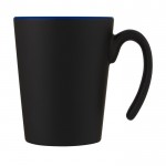 Chávena bicolor com pega original  cor azul segunda vista frontal