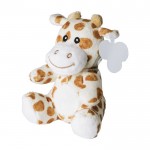 Girafa pequena de peluche com etiqueta imprimível e olhos cosidos cor multicolor primeira vista