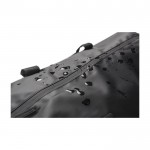 Saco de desporto de poliéster repelente à água com fundo reforçado cor preto quarta vista