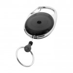 Porta-chaves original mosquetão clip extens. cor preto