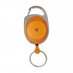 Porta-chaves original mosquetão clip extens. cor cor-de-laranja segunda vista frontal