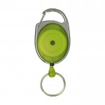 Porta-chaves original mosquetão clip extens. cor verde-lima segunda vista frontal