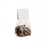 Saco de doces de alcaçuz com topo personalizável 100 g cor transparente segunda vista