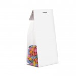 Saco de minichocolates com cartão personalizável 100 g cor transparente segunda vista