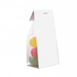 Saco de gomas açucaradas com cartão personalizável 100 g cor transparente segunda vista