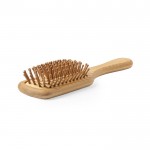 Escova de bambu para o cabelo cor natural terceira vista
