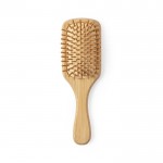 Escova de bambu para o cabelo cor natural