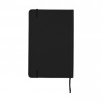 Caderno A4 personalizado de qualidade cor preto vista traseira