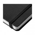 Caderno A4 personalizado de qualidade cor preto imagem de detalhe