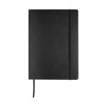 Caderno A4 personalizado de qualidade cor preto vista frontal