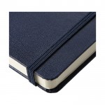 Caderno A4 personalizado de qualidade cor azul imagem de detalhe