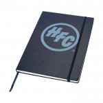 Caderno A4 personalizado de qualidade cor azul com logo