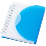 Caderno personalizado com capa dobrável cor azul